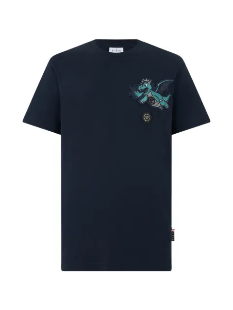 Philipp Plein T-Shirt mit Drachen-Patch