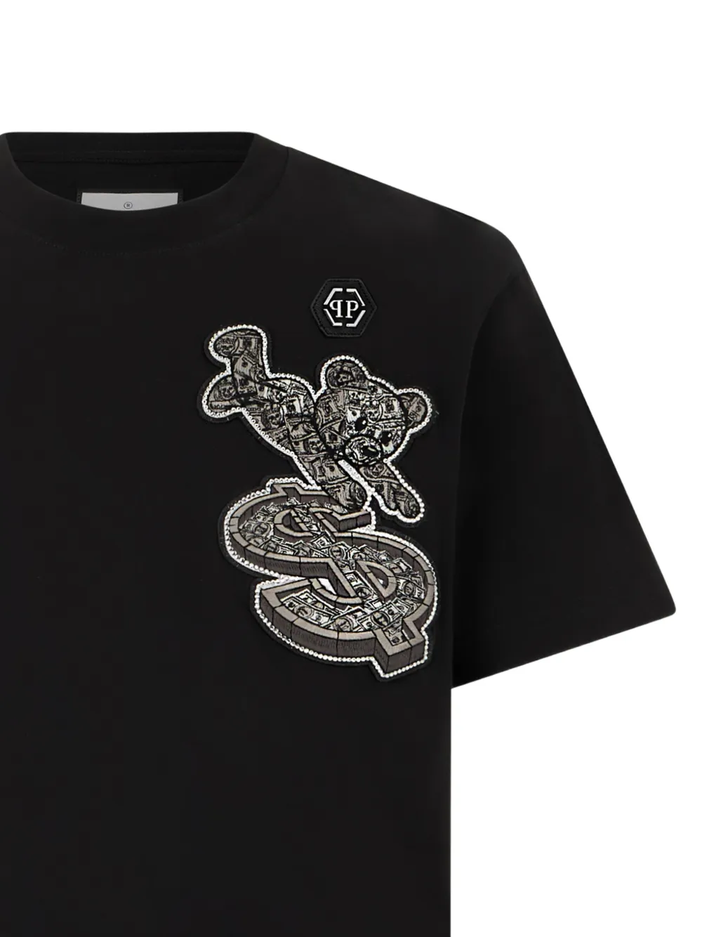 Philipp Plein Teddy Stones T-shirt Zwart