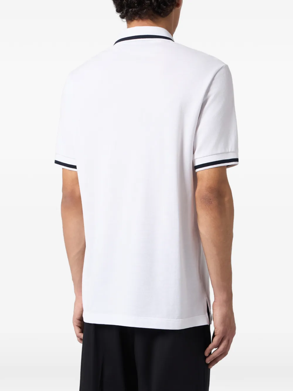 Philipp Plein Poloshirt met logoplakkaat Wit