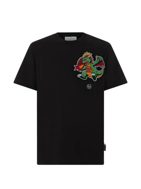 Philipp Plein dragon-detail embellished T-shirt