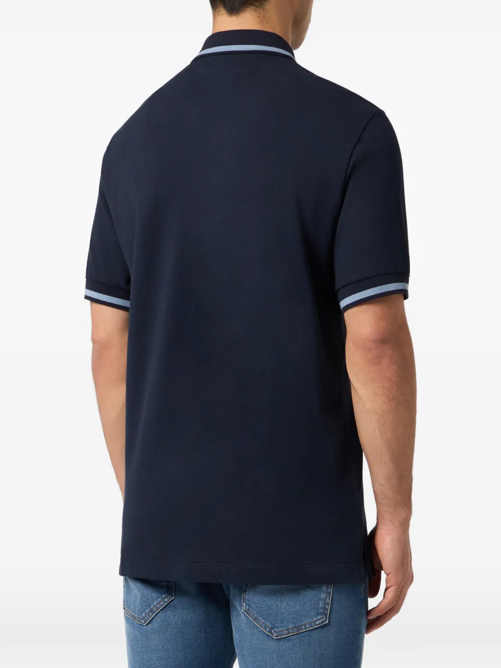 Philipp Plein Poloshirt met logoplakkaat Blauw