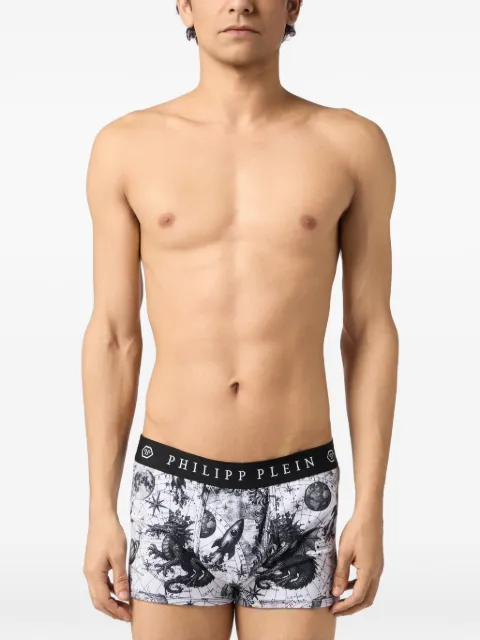 Philipp Plein boxer à imprimé Zodiac