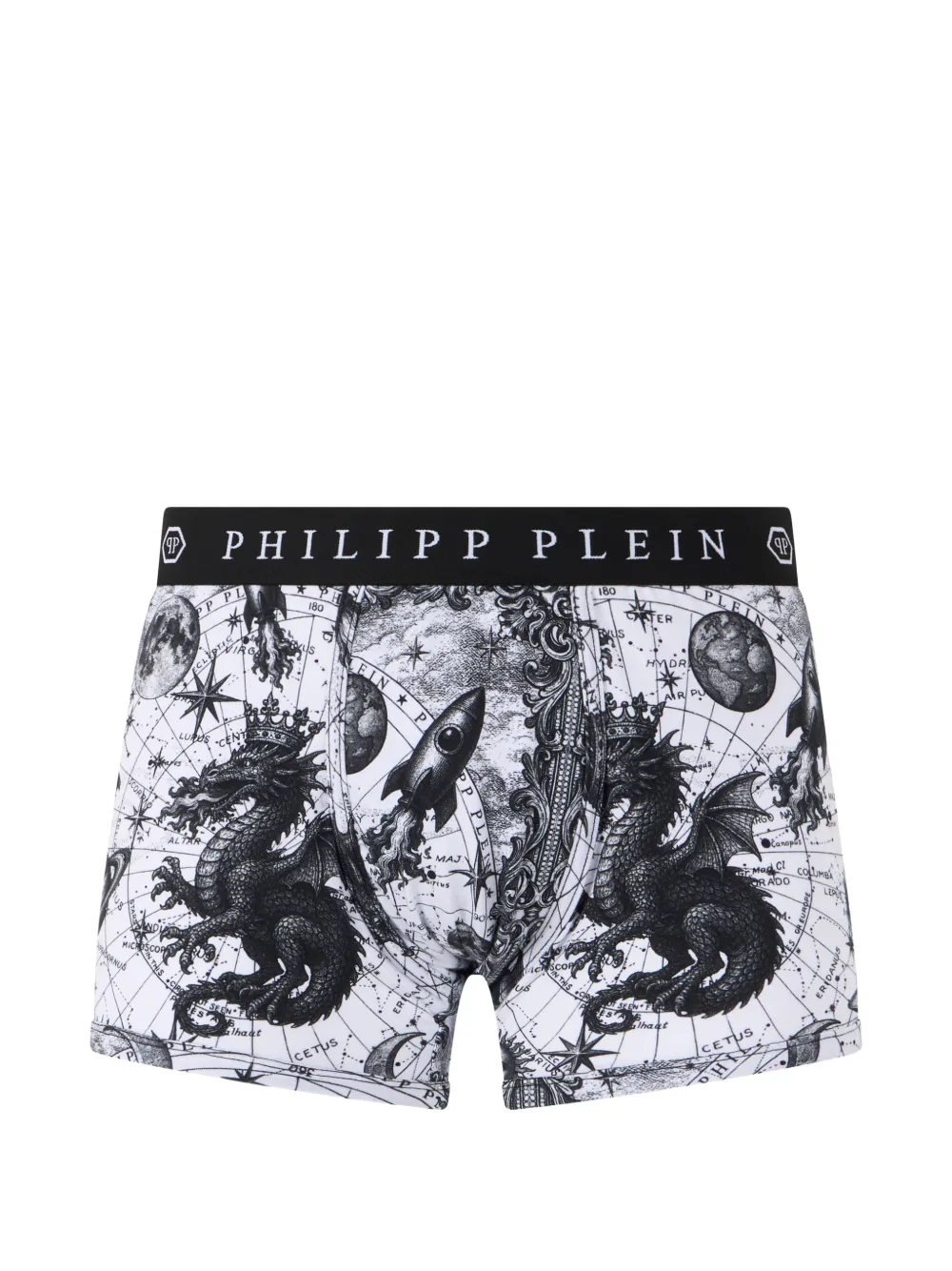 Philipp Plein Boxershorts met sterrenbeeld Wit