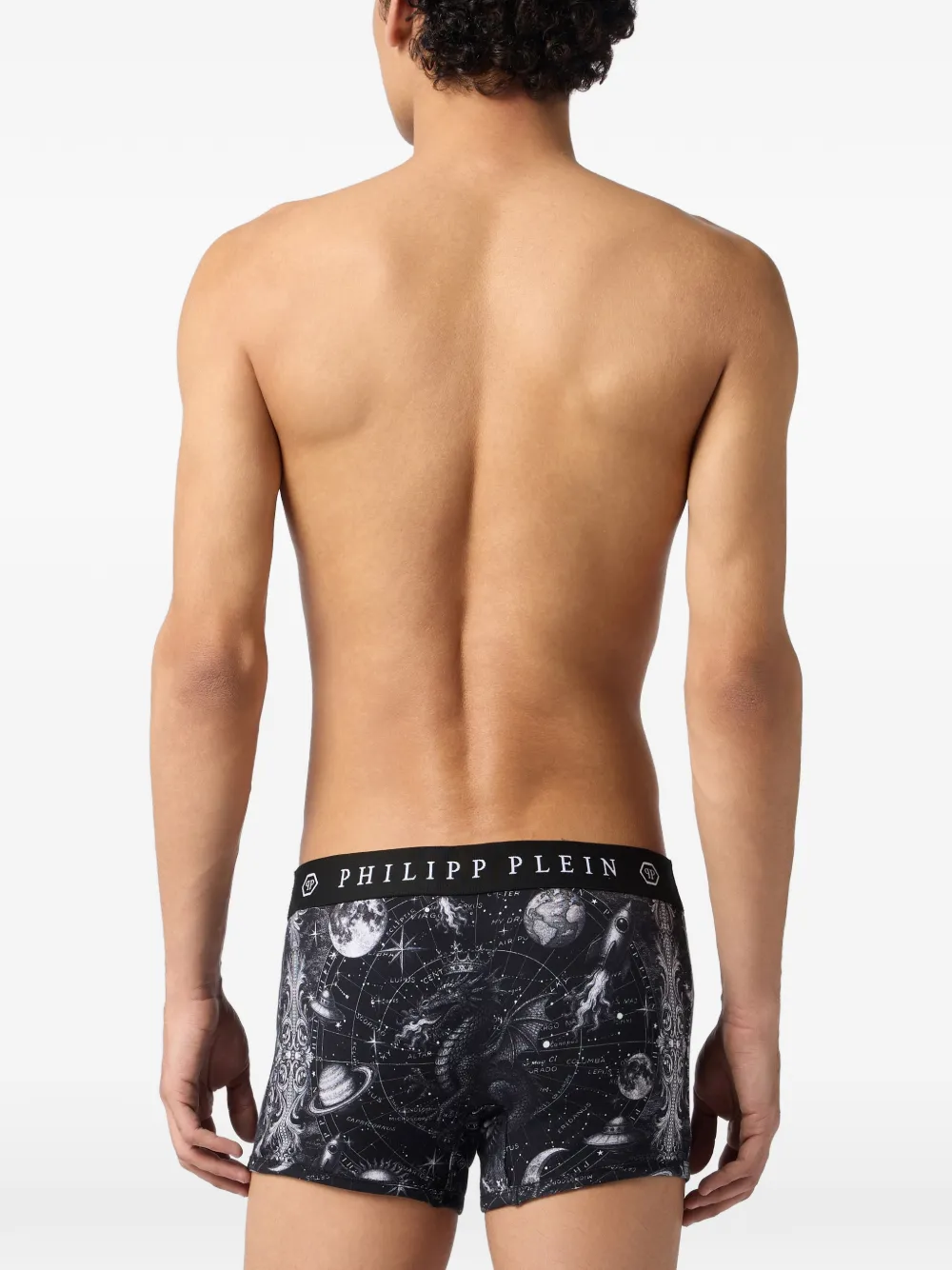 Philipp Plein Boxershorts met sterrenbeeldprint Zwart