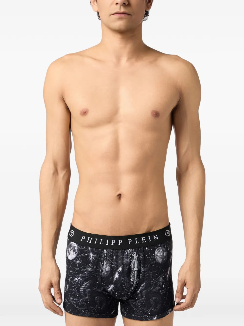Philipp Plein Boxershorts met sterrenbeeldprint Zwart