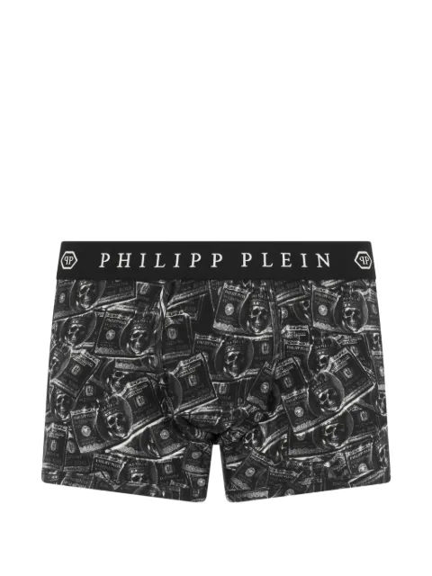 Philipp Plein boxer à imprimé dollar