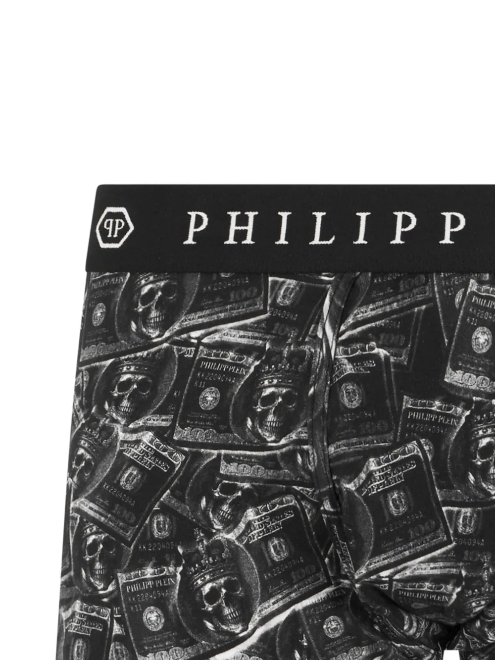 Philipp Plein Boxershorts met dollarprint Zwart