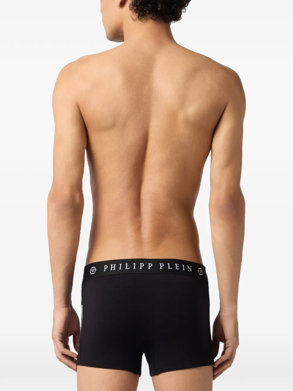 Philipp Plein Baroque boxershorts met logoband Zwart