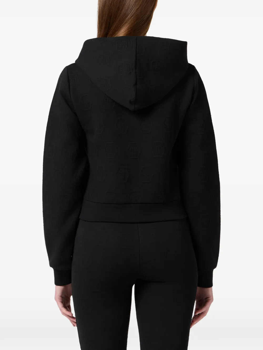 Philipp Plein Hoodie met rits Zwart