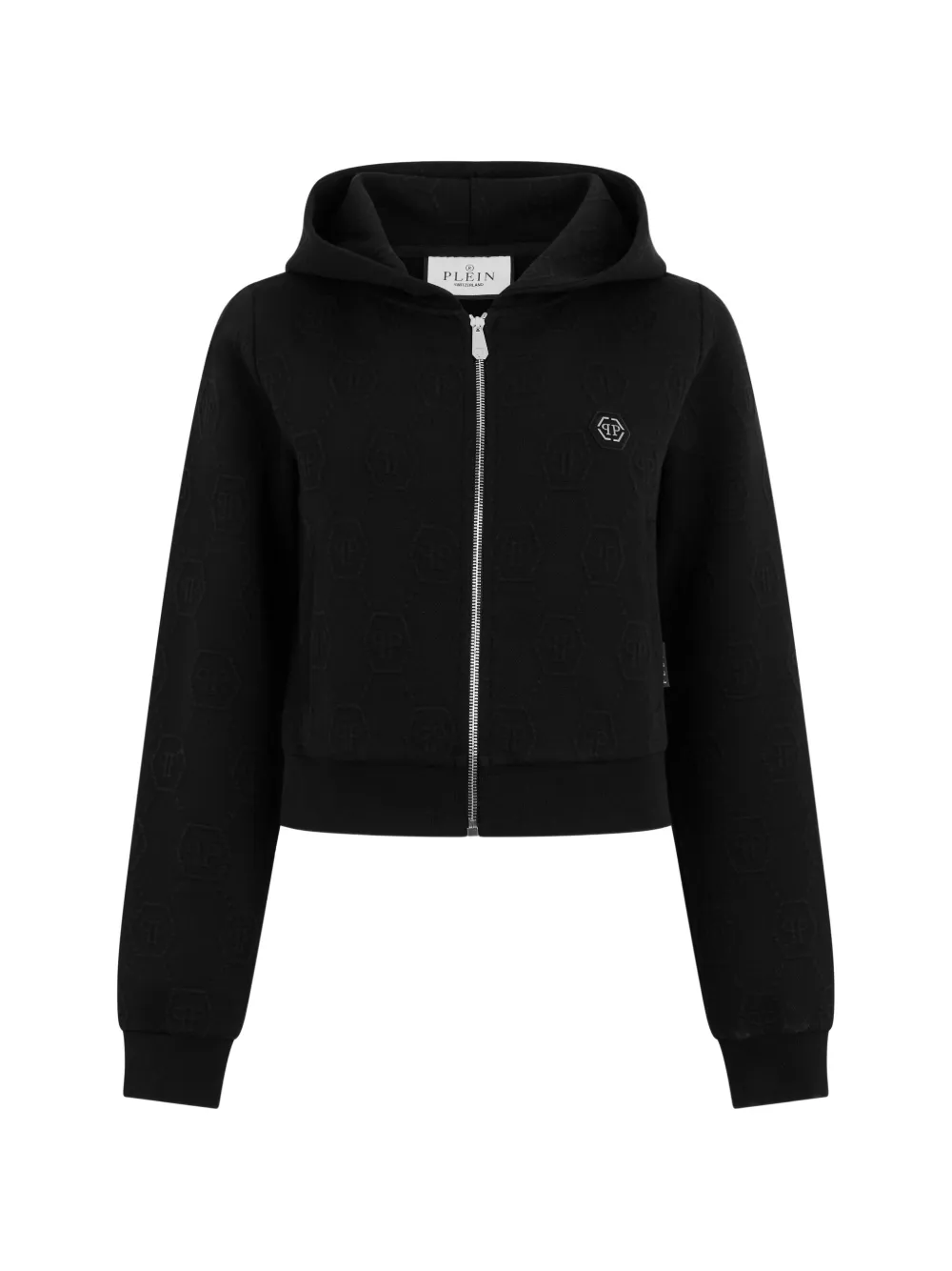 Philipp Plein Hoodie met rits Zwart