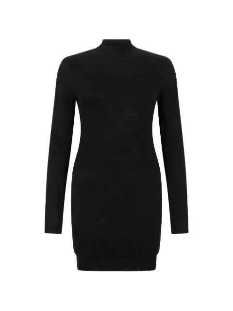 Philipp Plein vestido corto manga larga con monograma