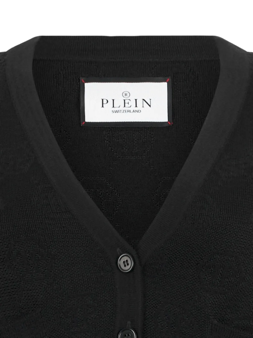 Philipp Plein Sjaal met monogram Zwart