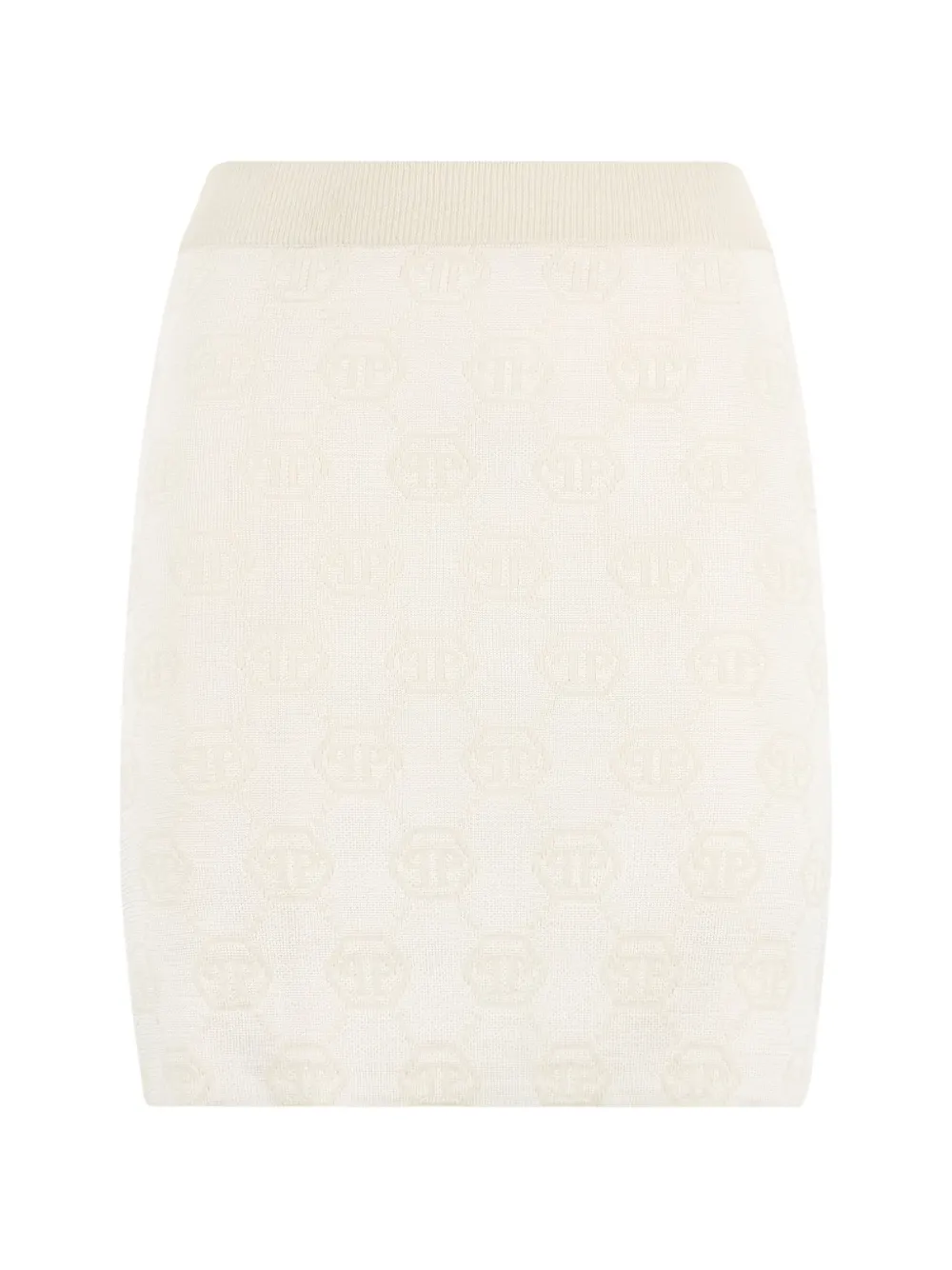 Philipp Plein Minirock mit Monogramm - Nude