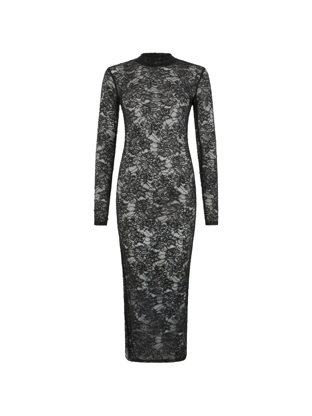 Philipp Plein Abito midi con scollatura posteriore - Nero