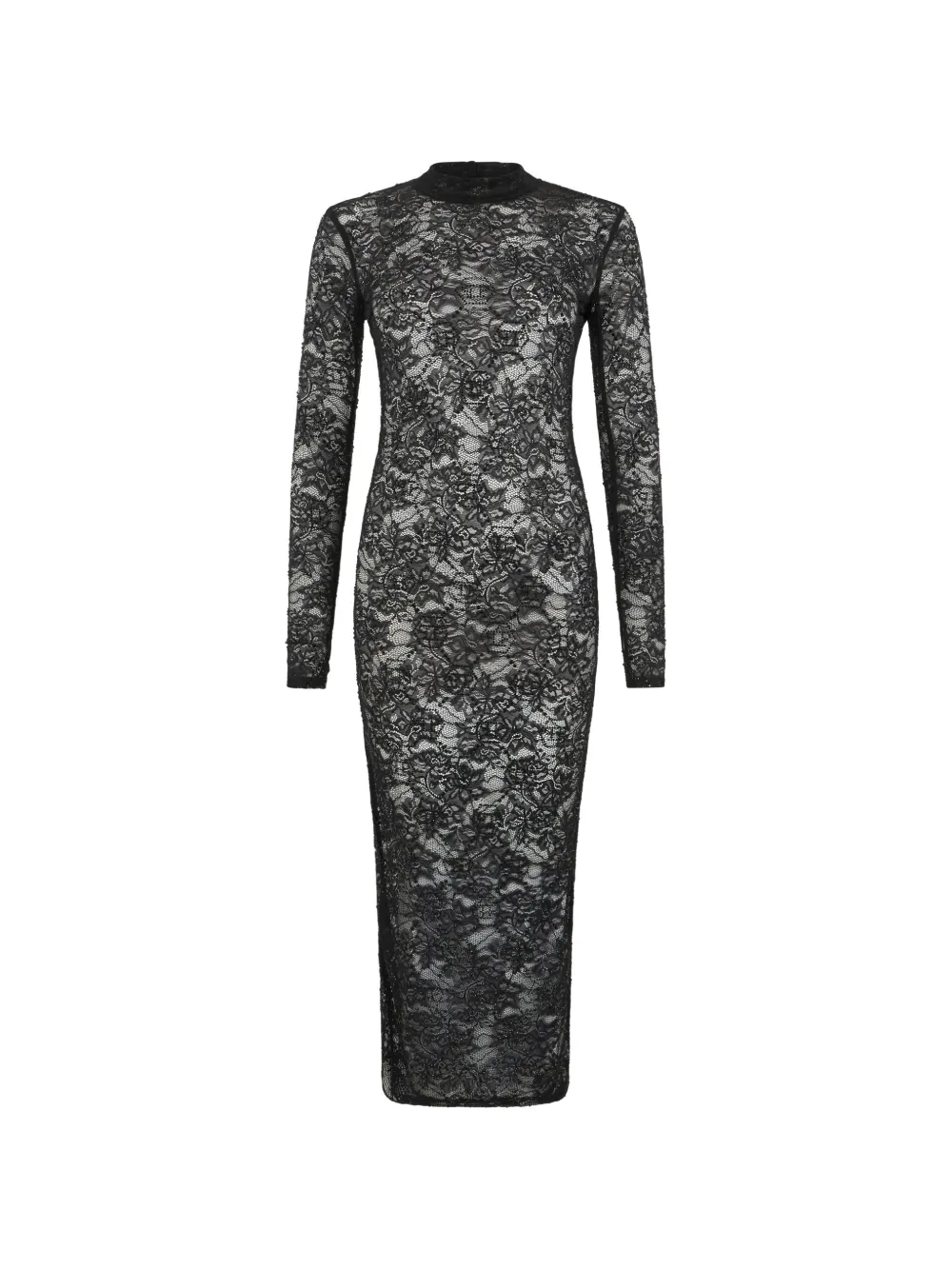 Philipp Plein Abito midi con scollatura posteriore - Nero