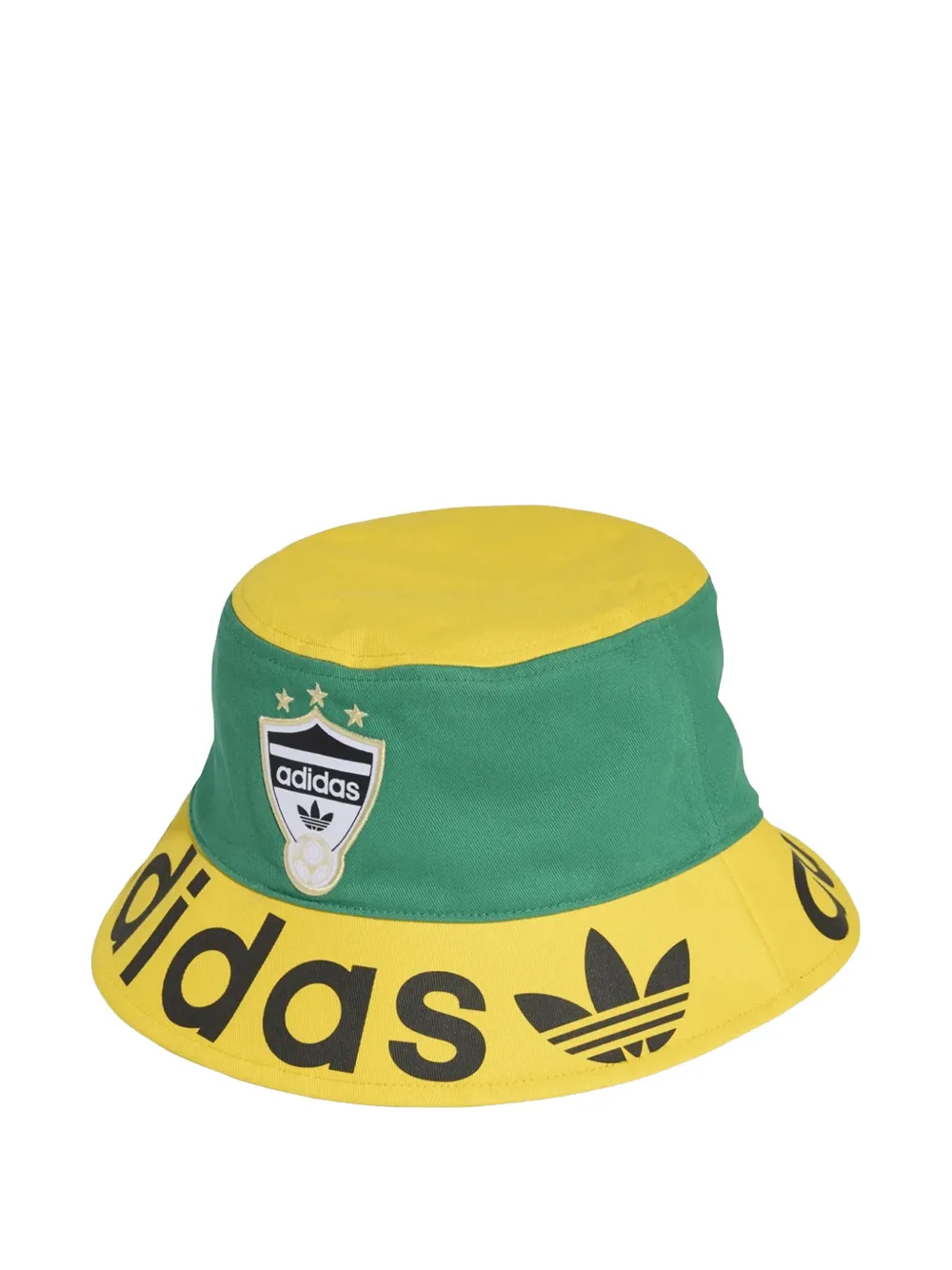 adidas logo-print bucket hat - Giallo