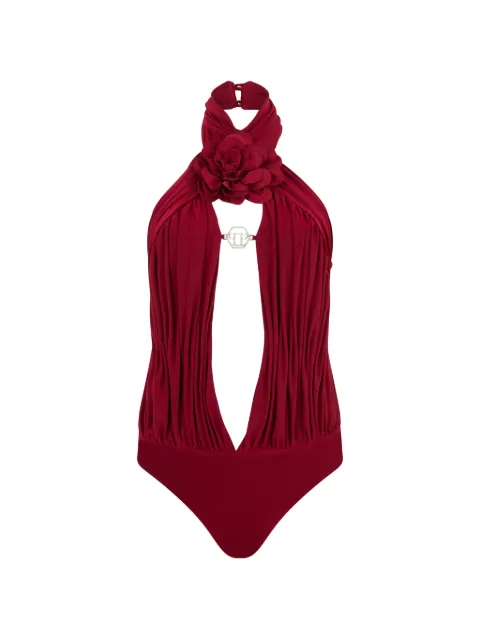 Philipp Plein sleeveless bodysuit flower