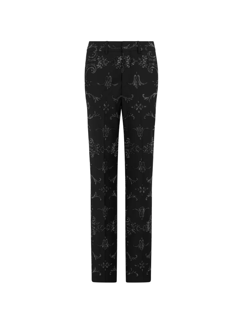 Philipp Plein Pantaloni Baroque Strass - Nero