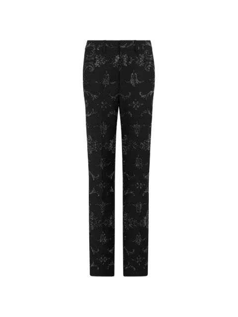Philipp Plein straight trousers baroque strass