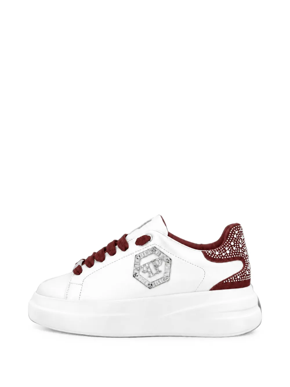 Philipp Plein Megastar low-top sneakers met stras Wit