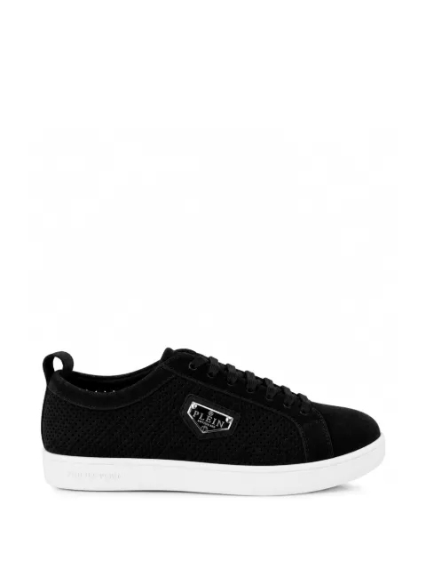 Philipp Plein perforated suede low-top sneakers