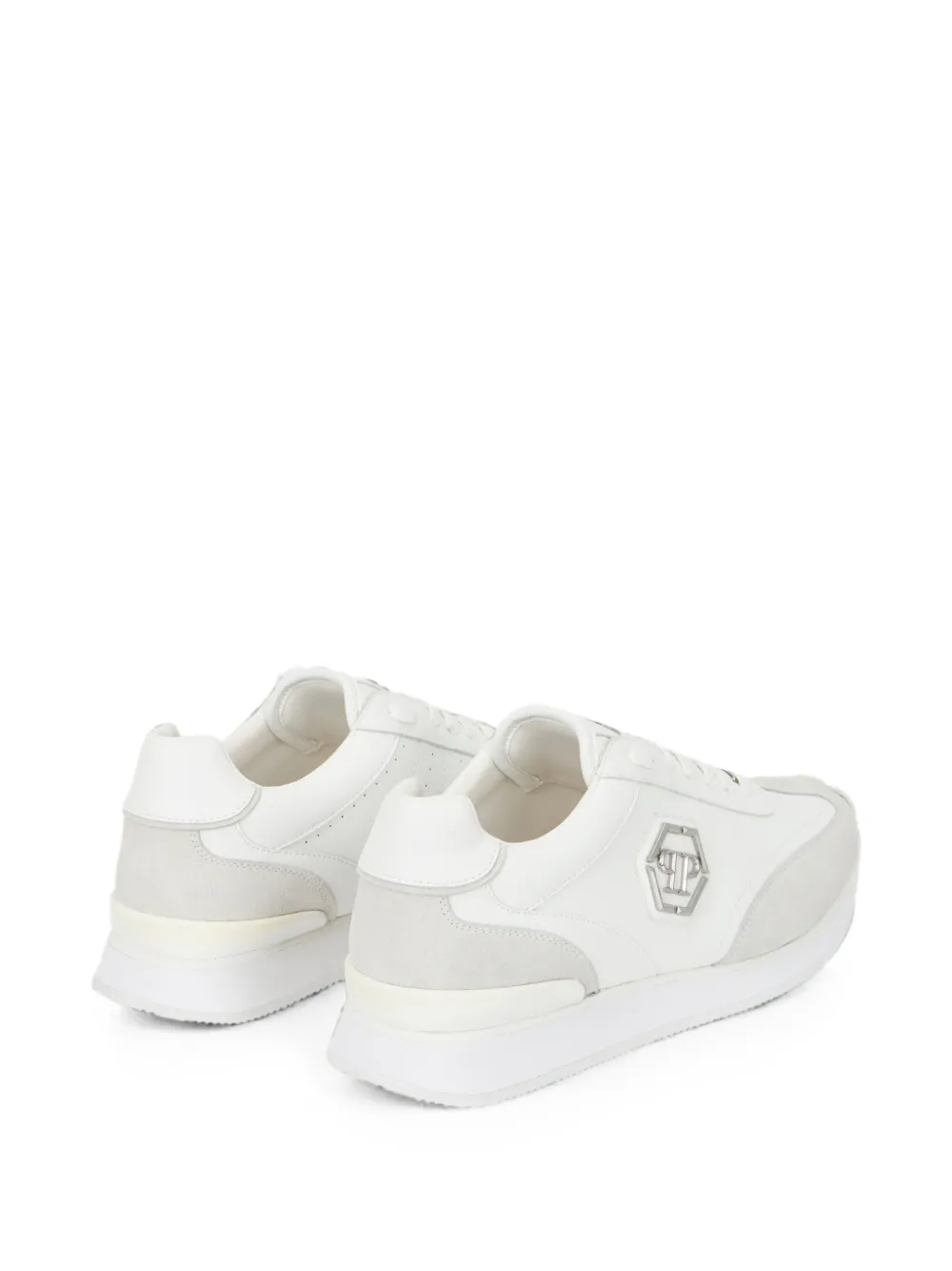 Philipp Plein Runner Hexagon Patch sneakers Wit
