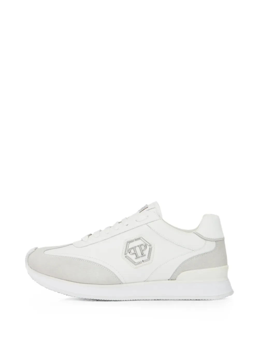 Philipp Plein Runner Hexagon Patch sneakers Wit