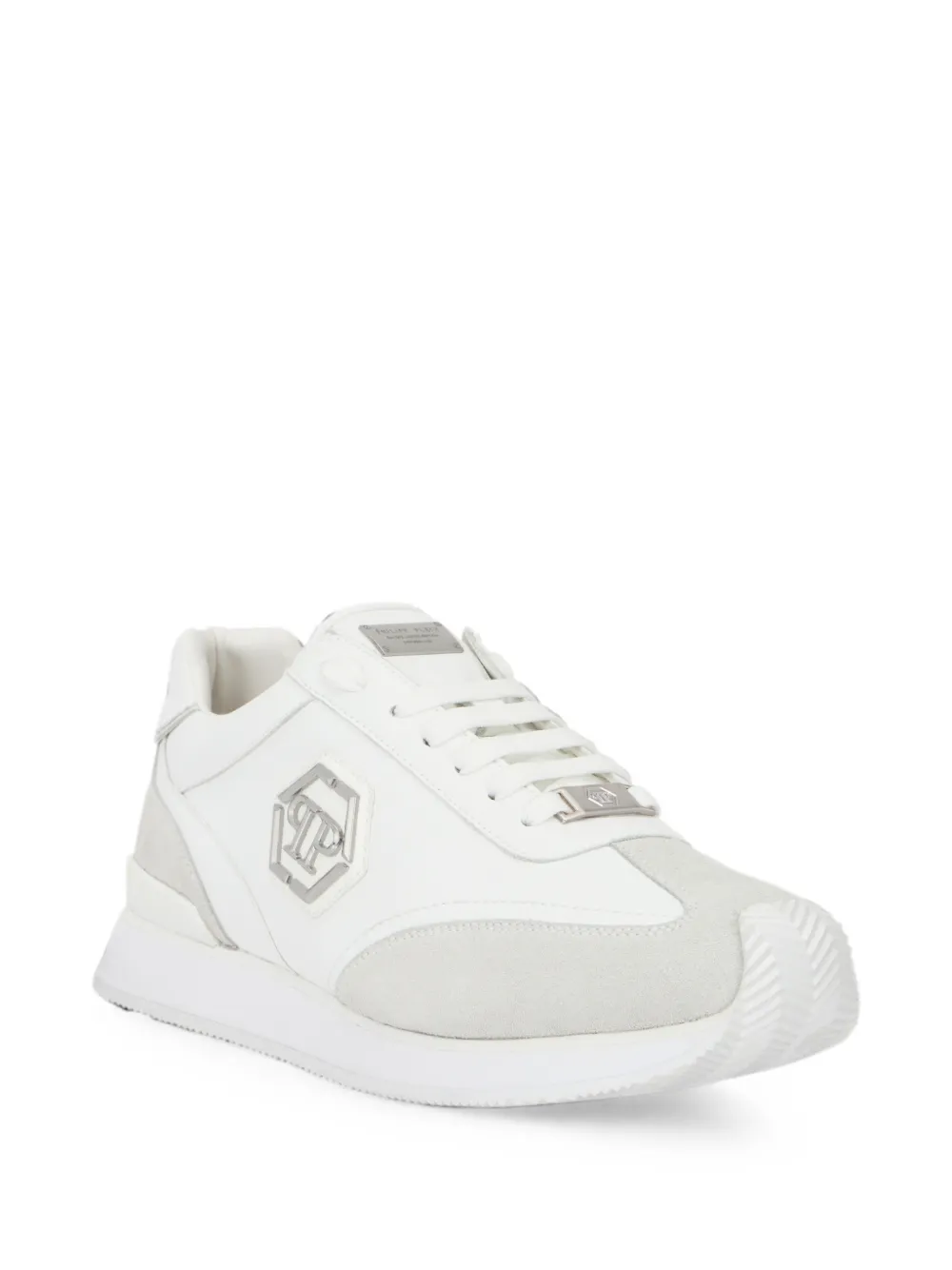 Philipp Plein Runner Hexagon Patch sneakers Wit
