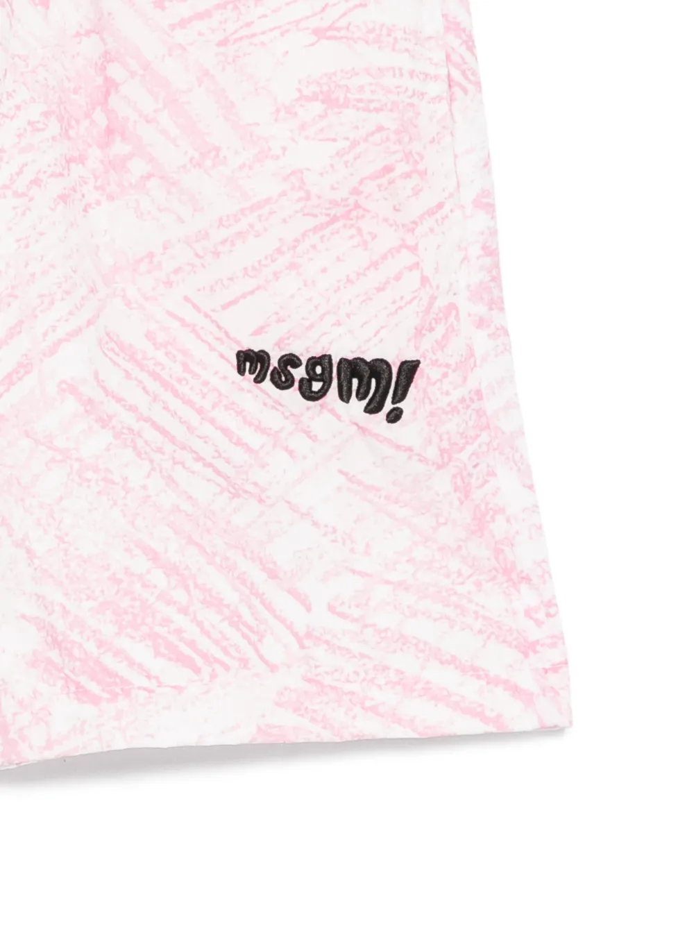 MSGM Kids Shorts met geborduurd logo Wit