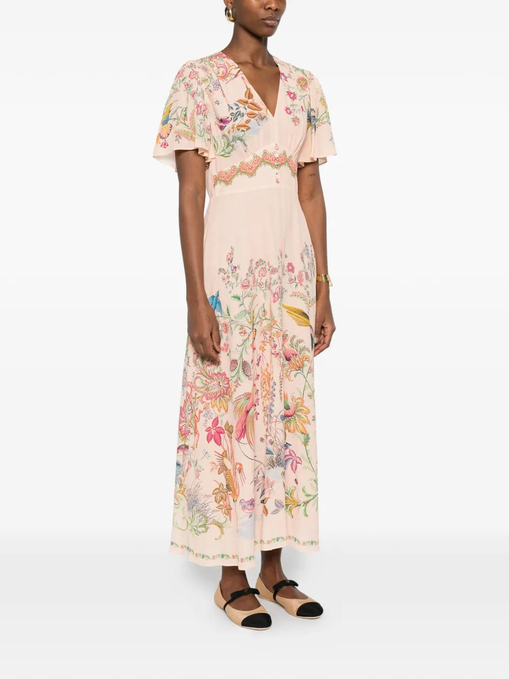 ETRO Jurk met bloemenprint Roze