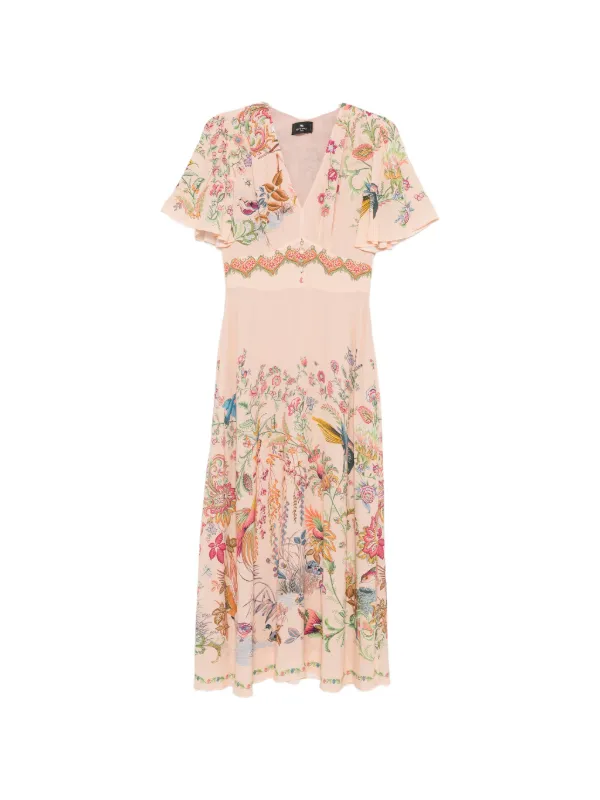 ETRO フローラル ドレス | ピンク | FARFETCH JP