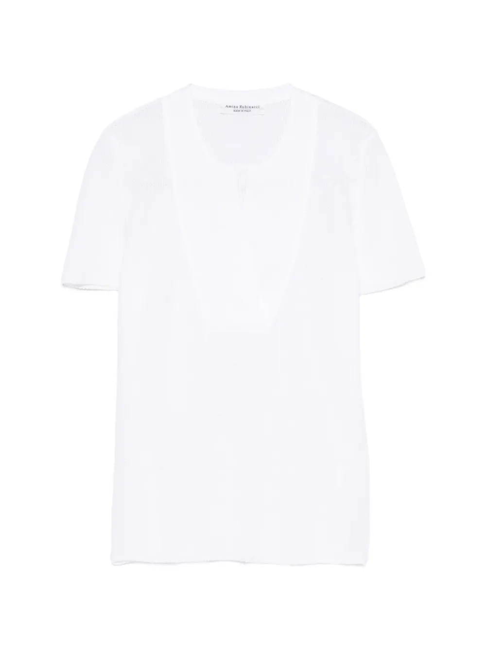 Amina Rubinacci Venezia V-neck blouse - Bianco