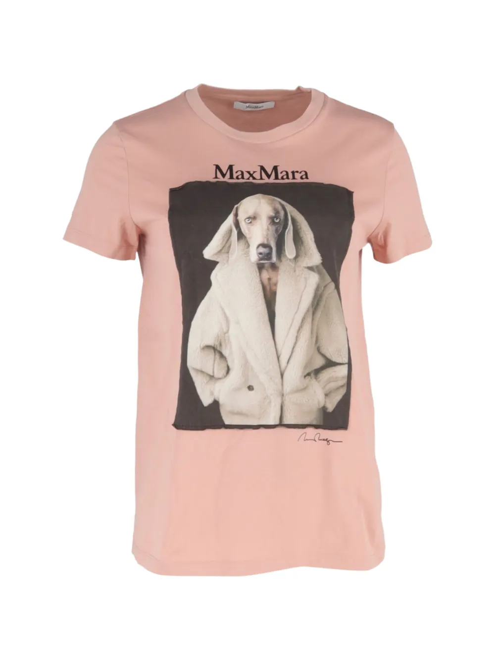 Max Mara dog-print T-shirt - Rosa