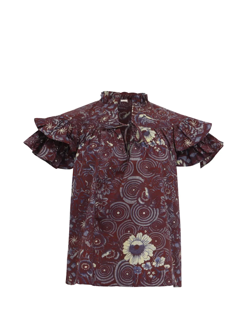 Ulla Johnson Letty floral blouse - Rosso