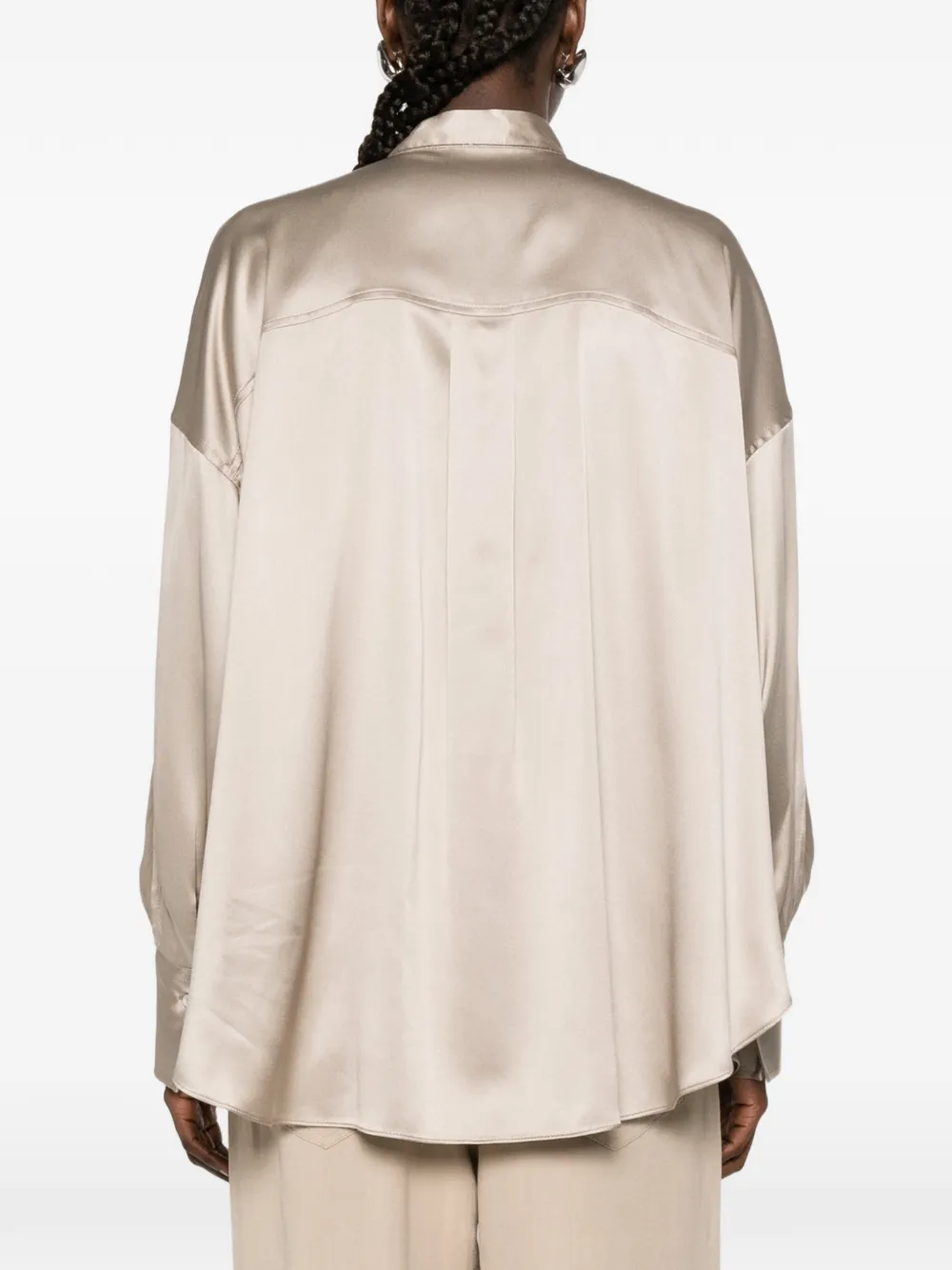 band collar shirt