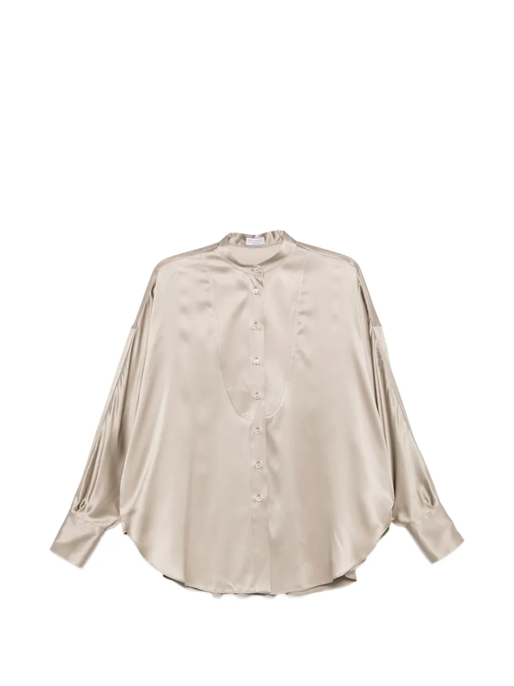 Brunello Cucinelli band-collar shirt - Toni neutri