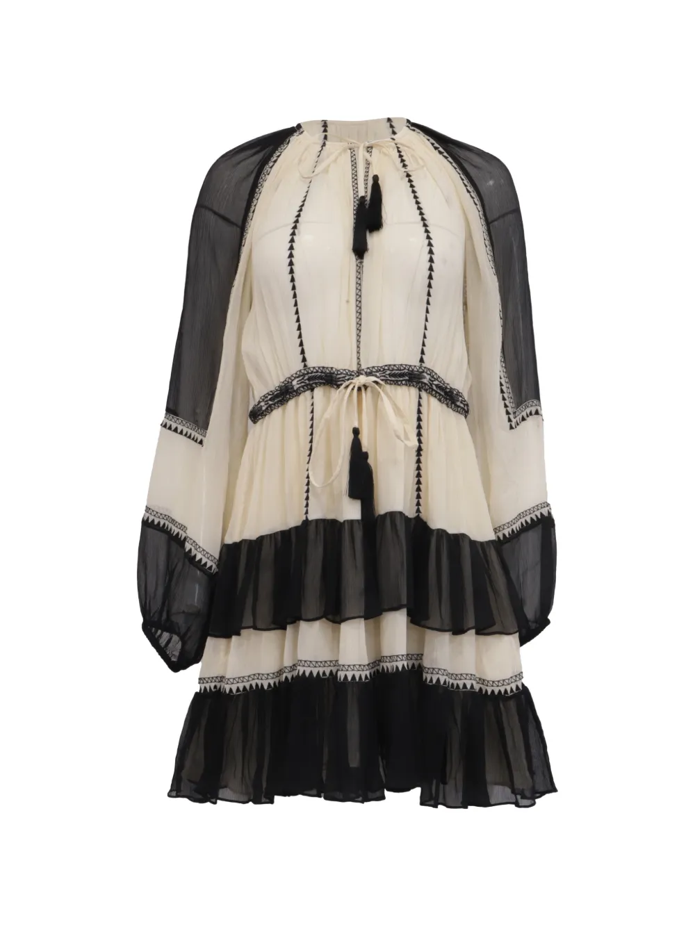 Ulla Johnson Loreli colour-block mini dress - Toni neutri