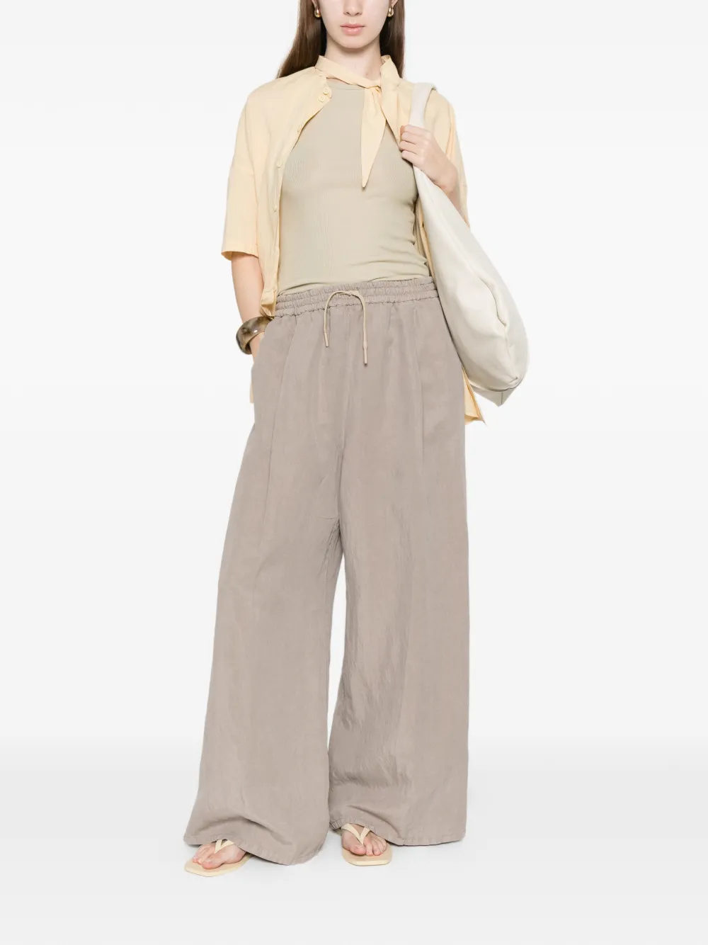 Drawstring-Waistband Trousers