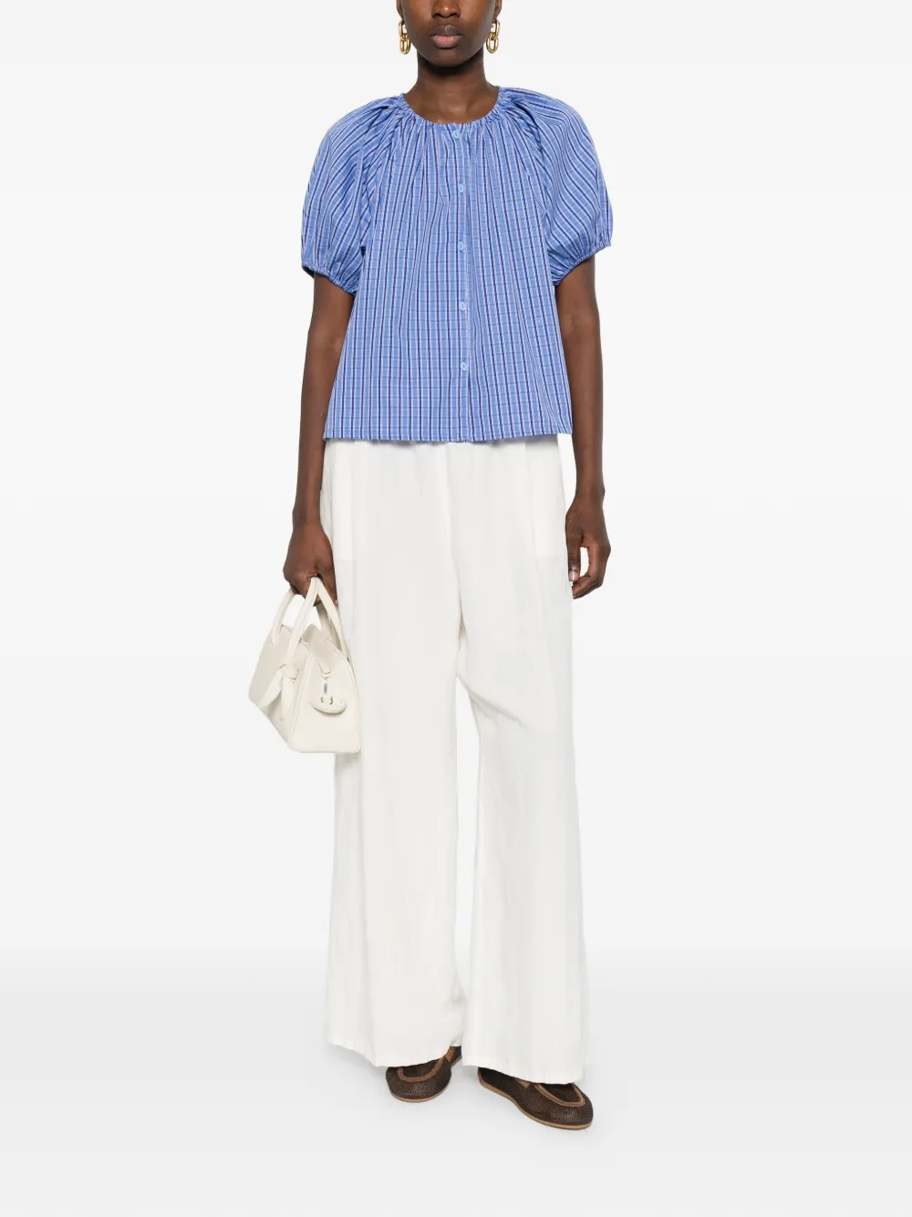  Berwich Nina Palazzo Pants - Neutrals 