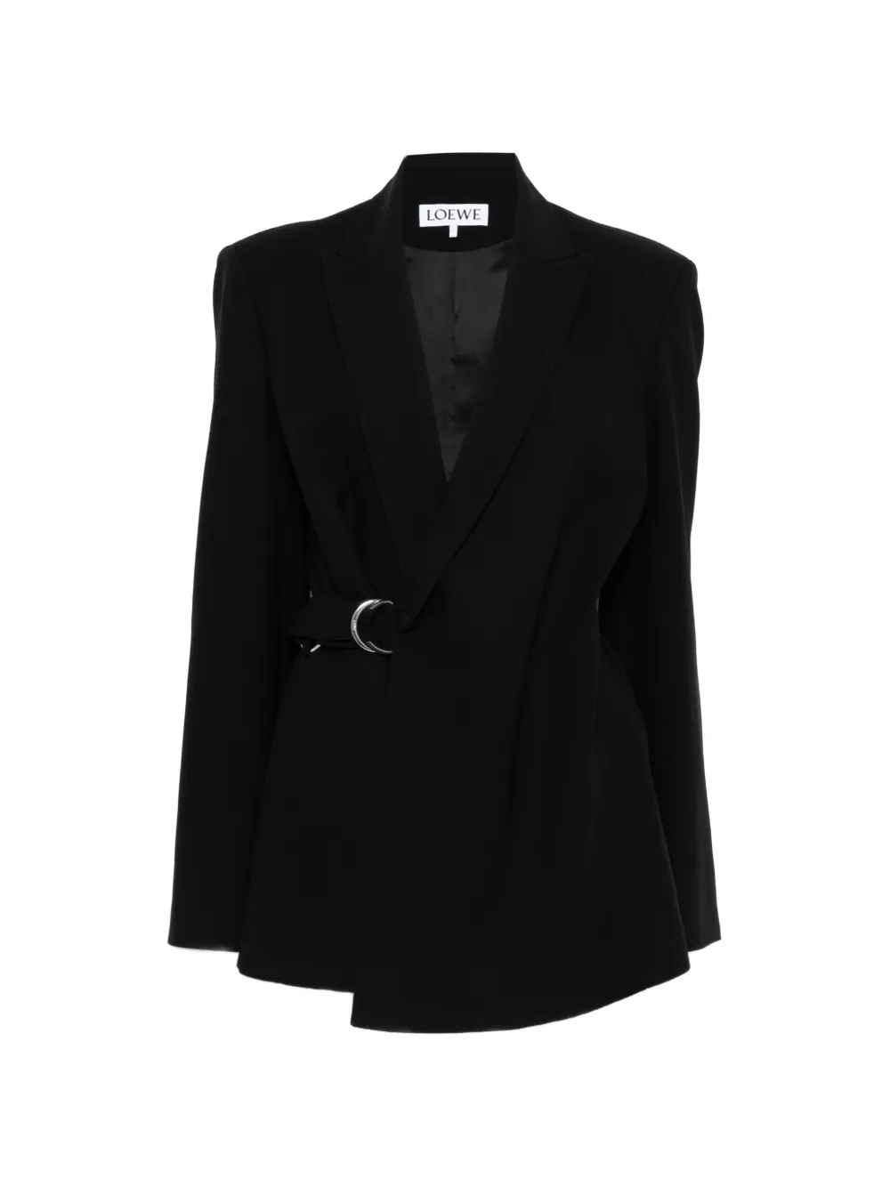 LOEWE buckled wool blazer - Nero