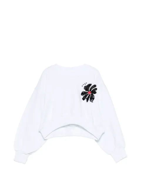 MSGM Kids floral-detail sweatshirt