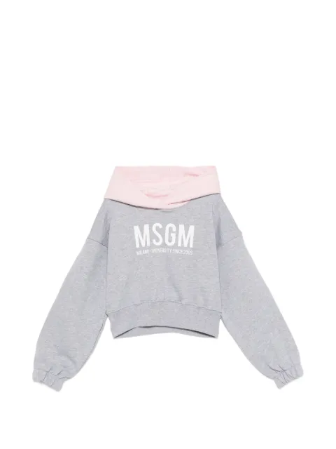 MSGM Kids hoodie à détail de logo