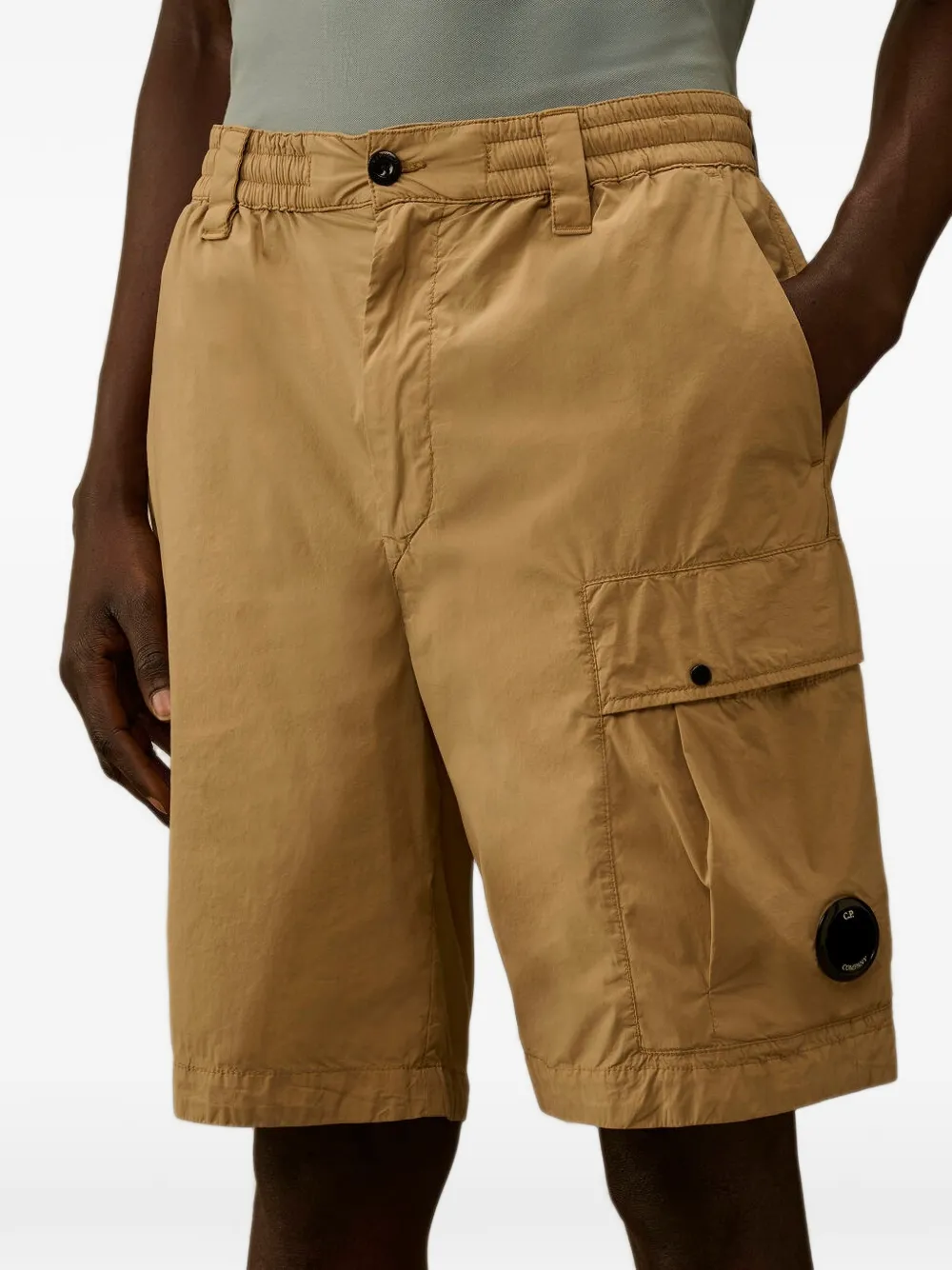 C.P. Company 50 Fili Lens cargo shorts Beige