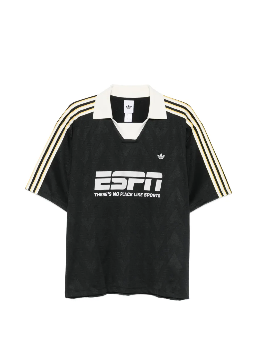 adidas Football Jersey striped T-shirt – Black