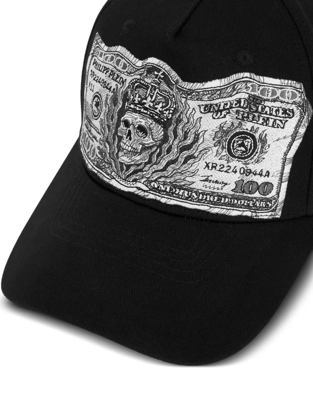 Philipp Plein Dollar honkbalpet Zwart