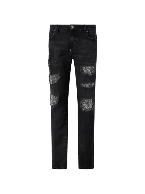 Philipp Plein slim-fit strass jeans