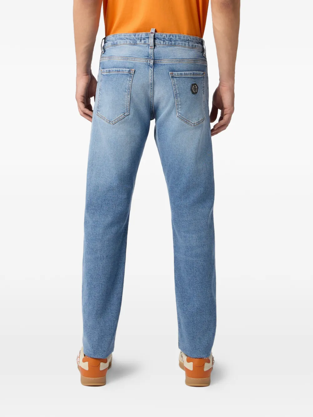 Philipp Plein Super straight jeans Blauw