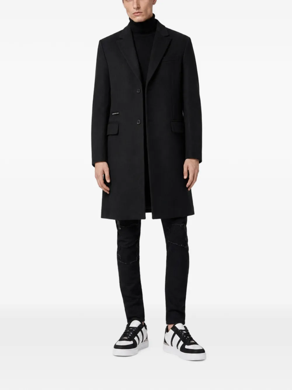 Philipp Plein Jas met barok doodskop Zwart