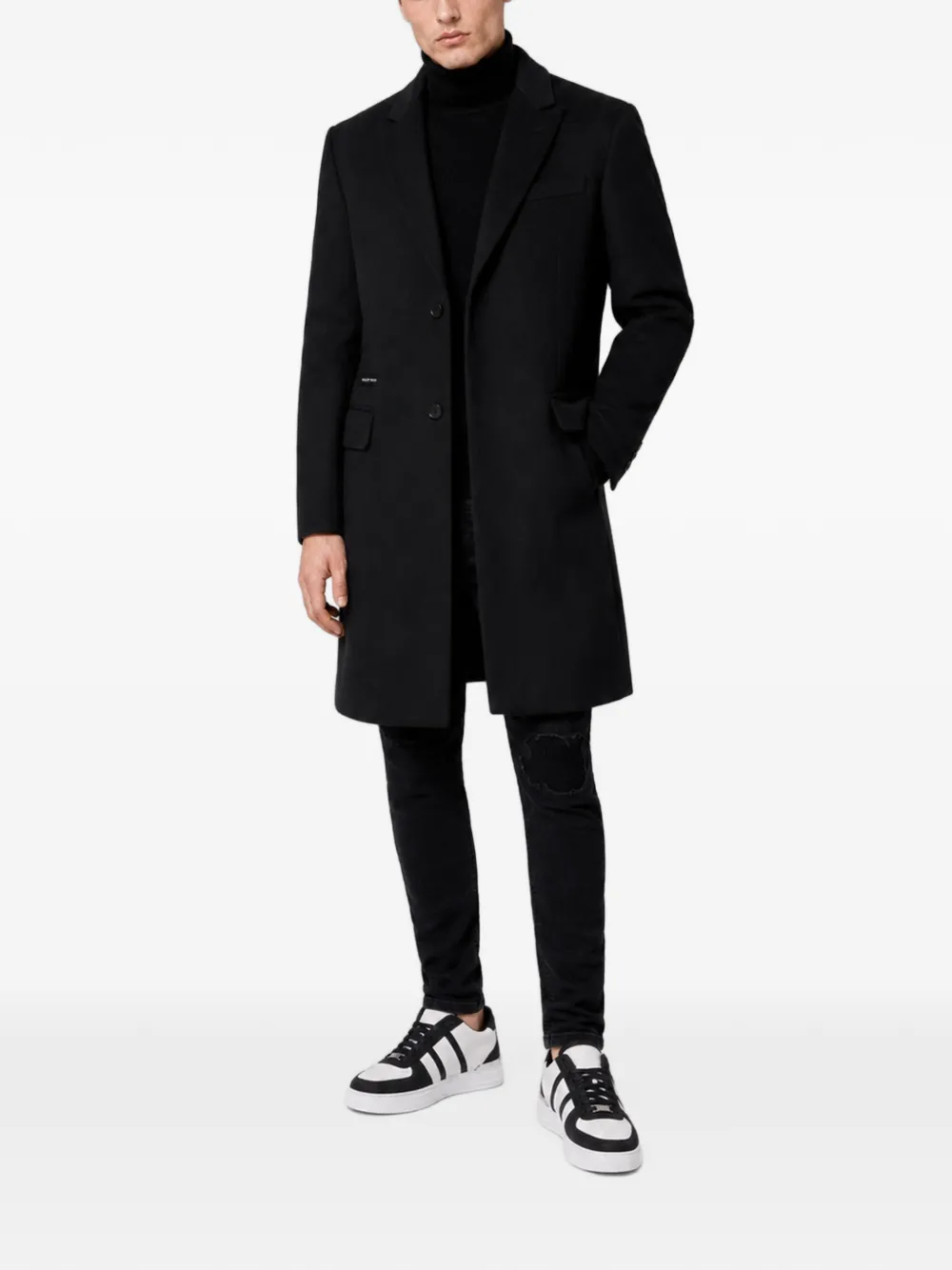 Philipp Plein Jas met barok doodskop Zwart