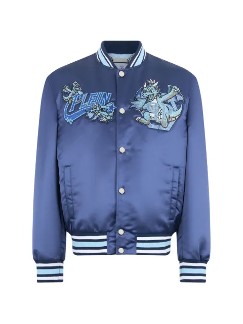 Philipp Plein satin bomber Plein Dragon Stones